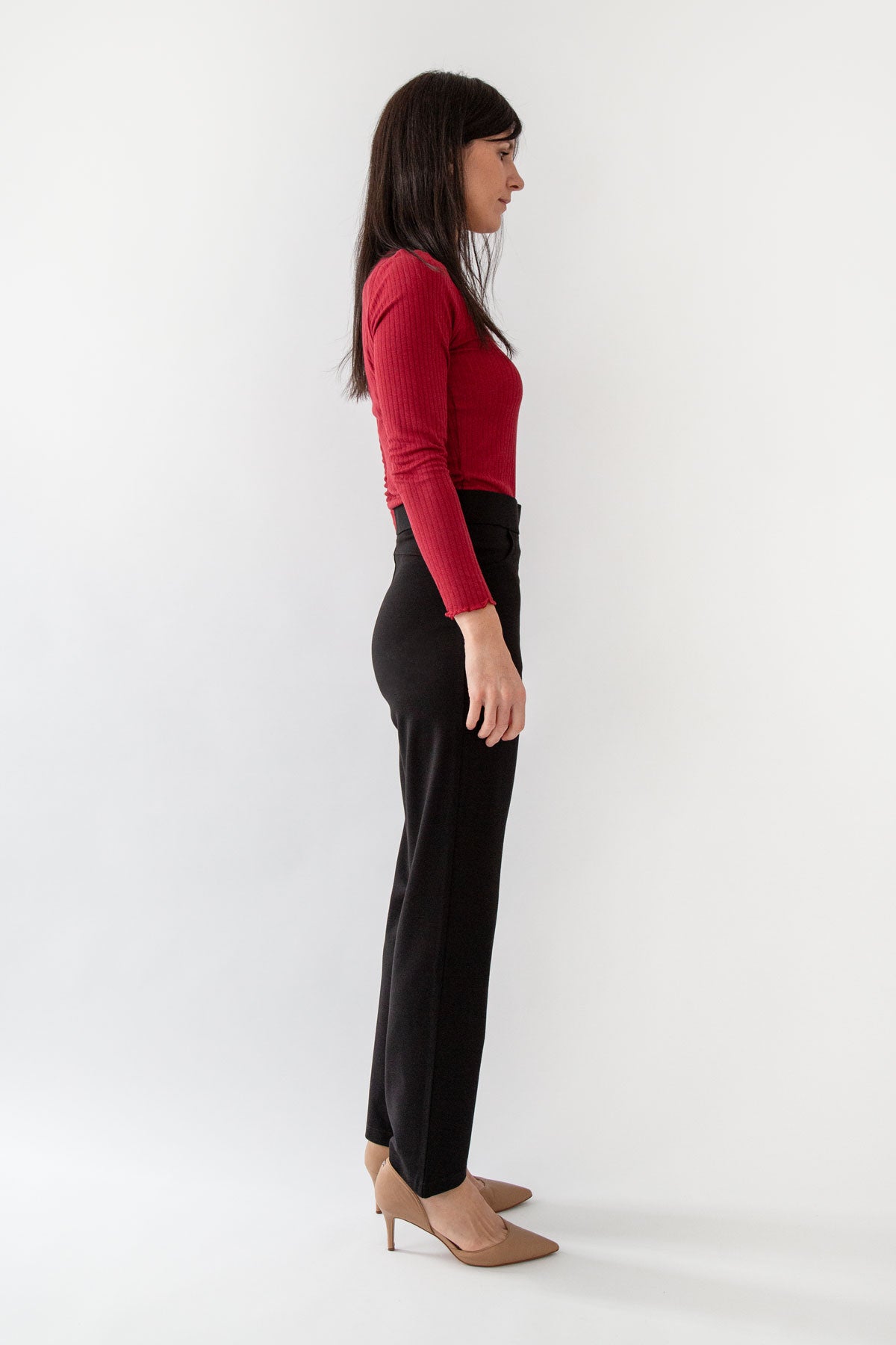 Tailored Pant in Midnight Black